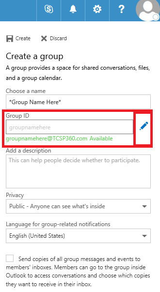 Office 365 Creating A Contact Group Step 5