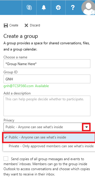Office 365 Creating A Contact Group Step 8 Part 1